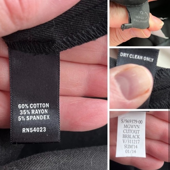 NWT Banana Republic Black Dress Size 0 - Picture 5 of 7